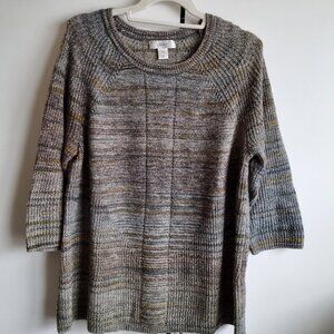 Soft 3/4 sleeve casual sweater